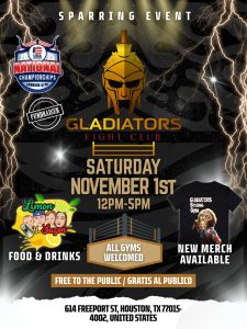 gladiators boxing sparring event - Flyer
