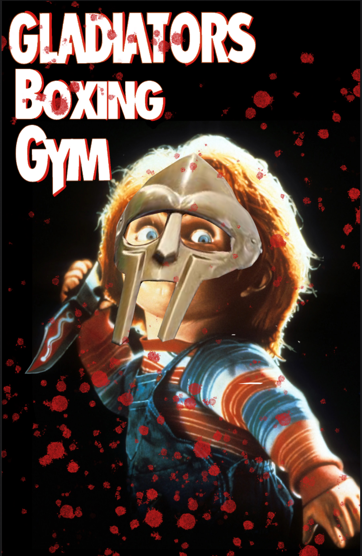 gladiators fight club graphic for sparring event merch